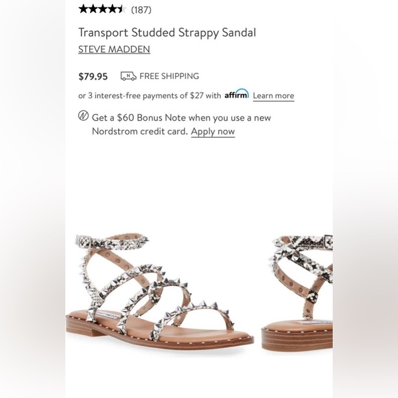 Steve Madden Snake Gladiator Sandal 9.5 - Picture 5 of 5